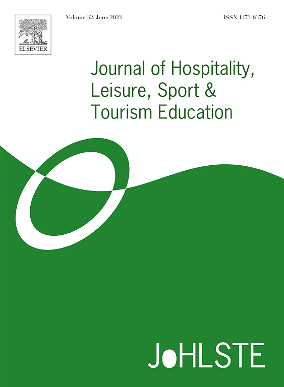 Go to journal home page - Journal of Hospitality, Leisure, Sport & Tourism Education